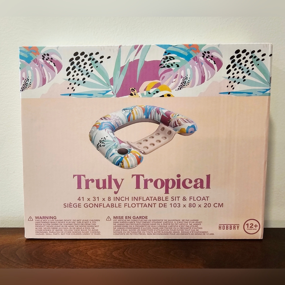 Truly Tropical Inflatable Sit & Float
